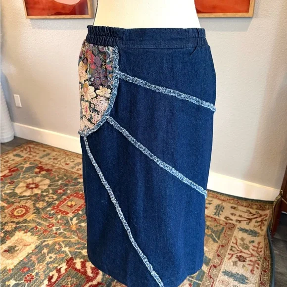 Vintage Noah’s Flood Denim Patchwork Jacket and Skirt - Picture 8 of 16